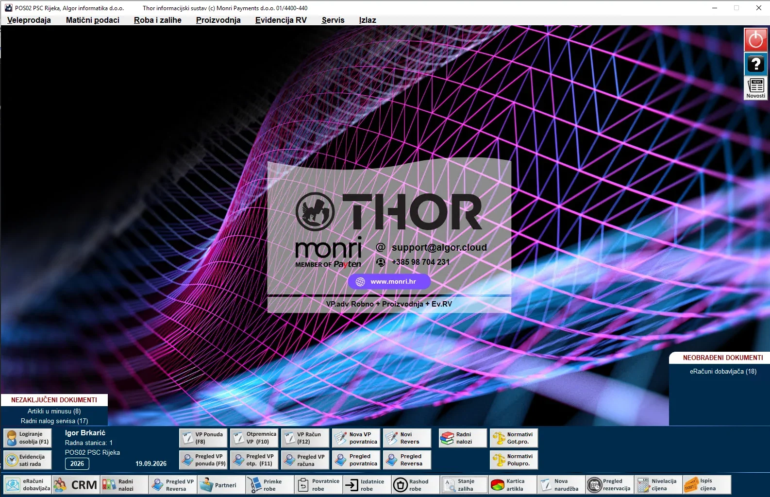 THOR ERP poslovni sustav