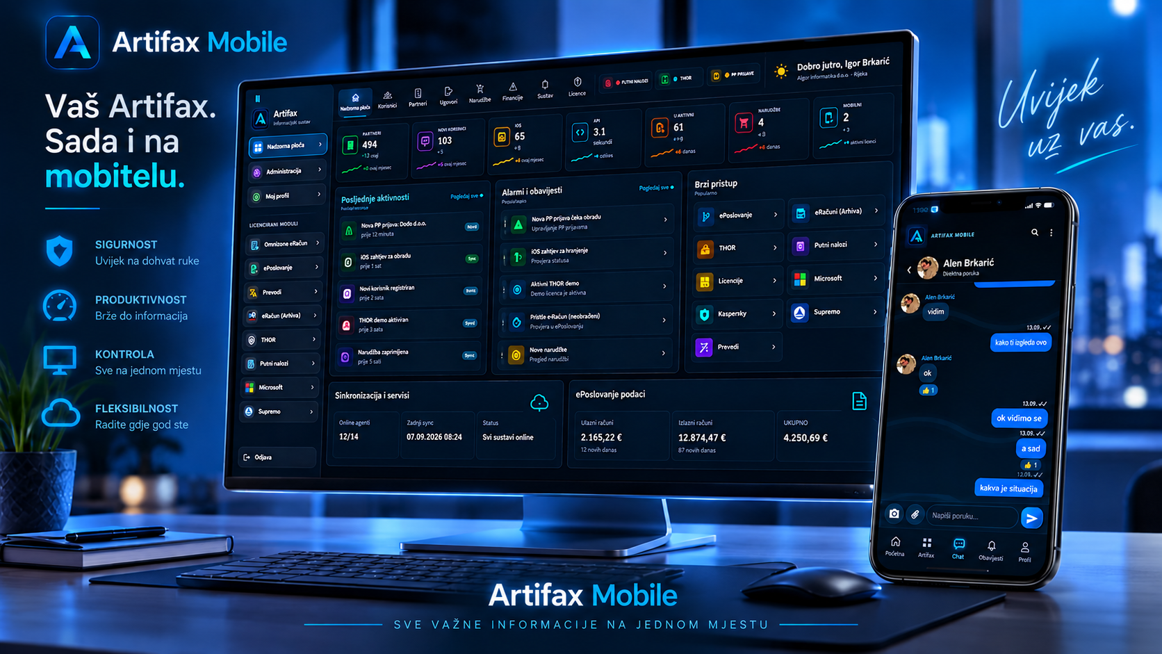 Artifax Mobile aplikacija i Artifax sustav