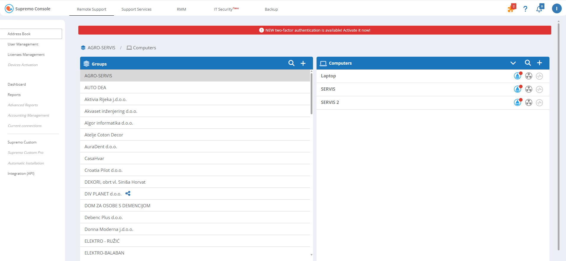 Uranium Backup Professional u Supremo Console
