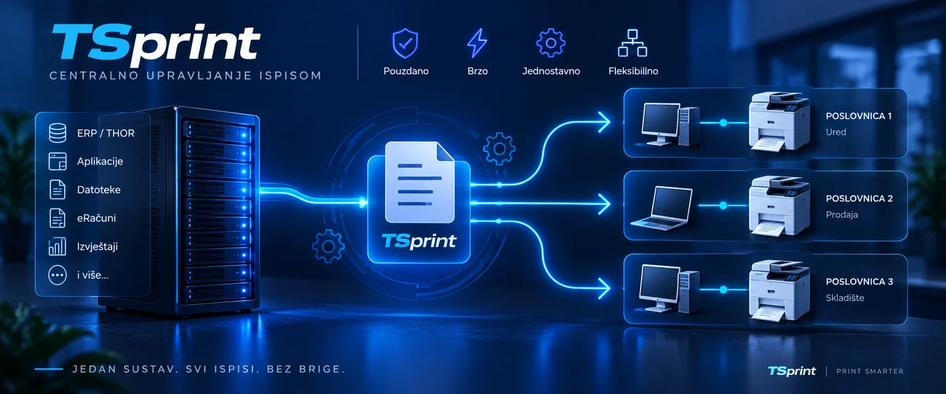 TSPrint udaljeni ispis s terminalskog servera na lokalni pisač