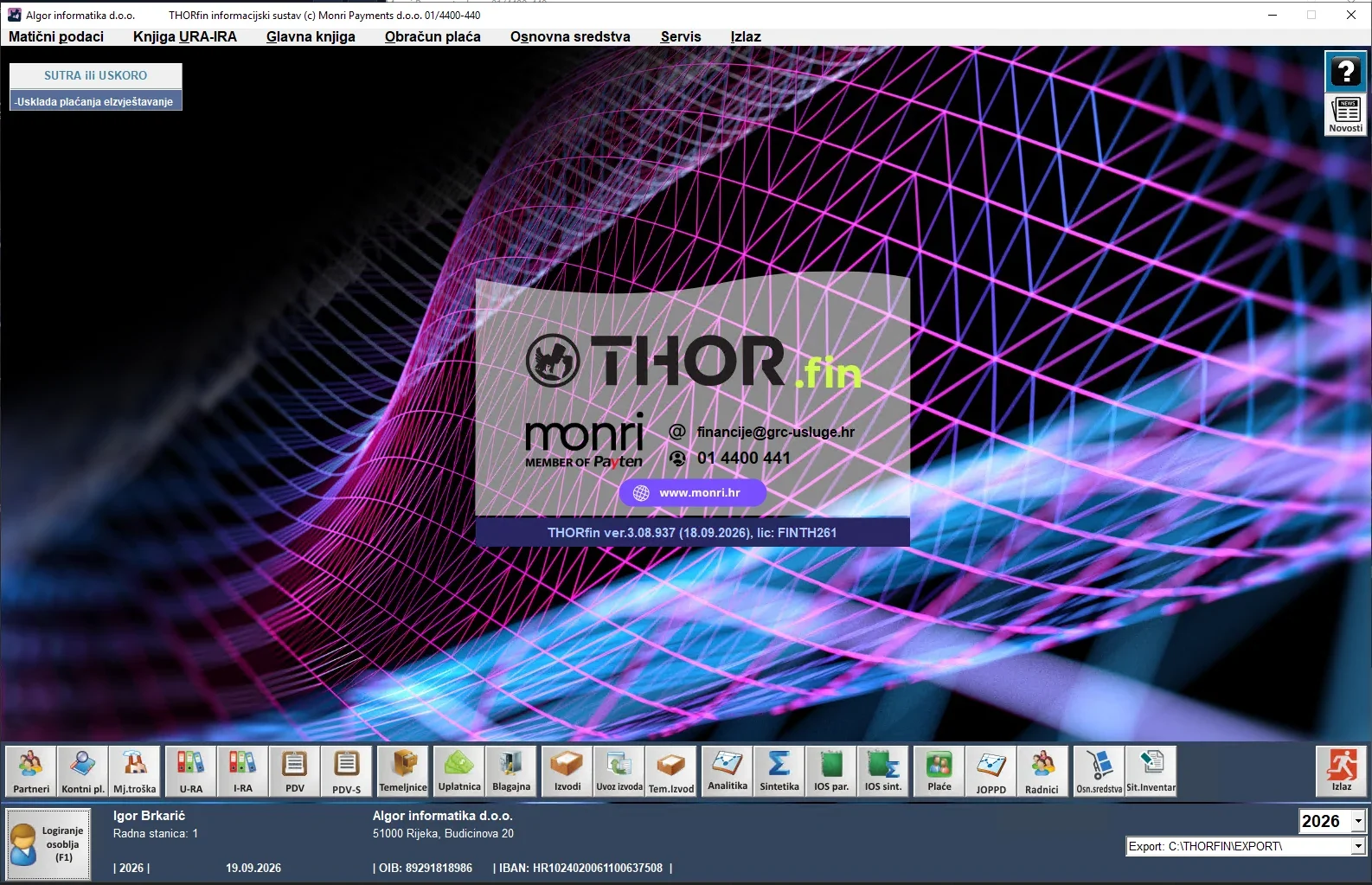 THOR ERP Financije